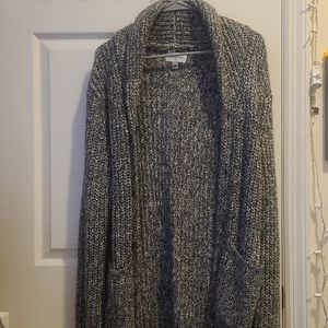 Grey/colorful cardigan